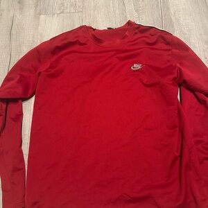 Nike Men's Crimson Long Sleeve Tee